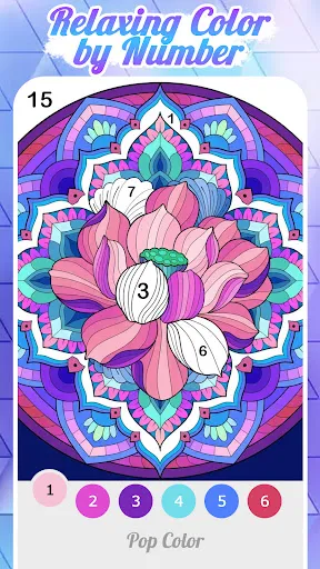 Gameplay screenshot 1 from Pop Color - Paint by number - Board game