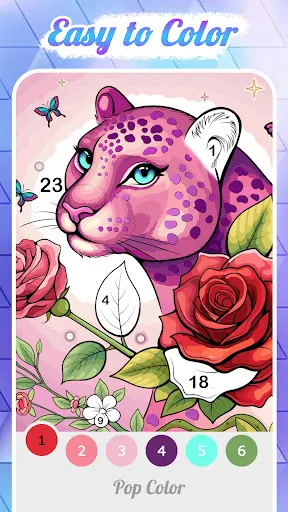 Gameplay screenshot 3 from Pop Color - Paint by number - Board game