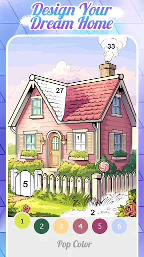 Gameplay screenshot 4 from Pop Color - Paint by number - Board game